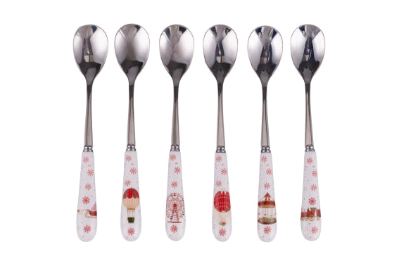 XMAS CIRCUS SET 6 DESSERT SPOONS - 5928511