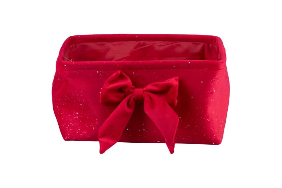 30X20X16CM BASKET W/ RED BOW - 5928677
