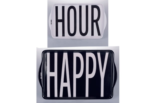 BIBISMORE SET OF 2 MELAMINE TRAYS - 2187992