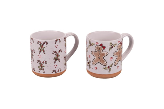 XMAS MUG 660 ML CANDY/GINGERBREAD 2ASS - 2188169