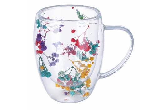 GOOD MORNING MUG BOROSILICATE FLOWERS 300ML - 2188291