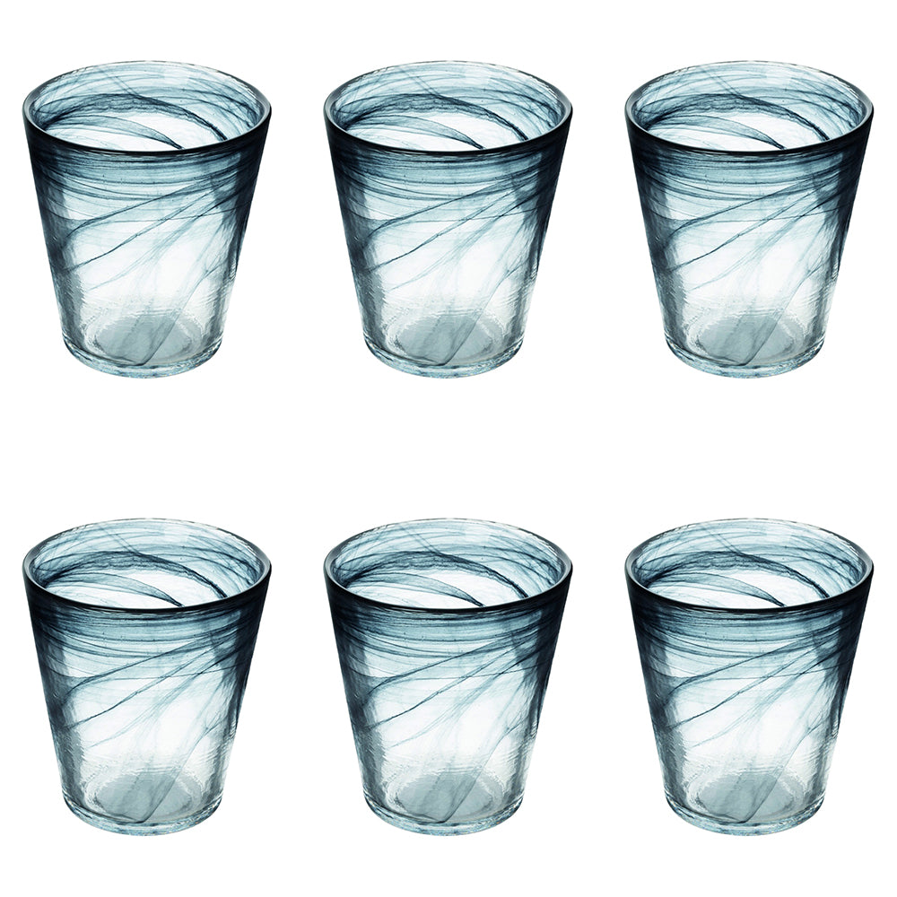 ALABASTRO CONICAL WATER GLASS 250ML BLACK - 2188567