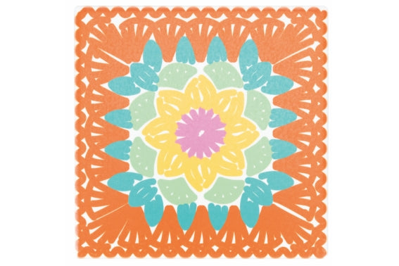 CROCHET SQUARE TILE 20CM 6 ASS. - 5901286