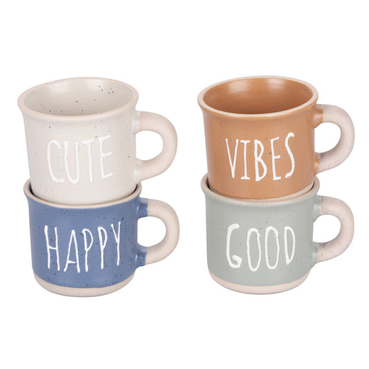 STONE SET 4 COFFEE CUPS - 5902373