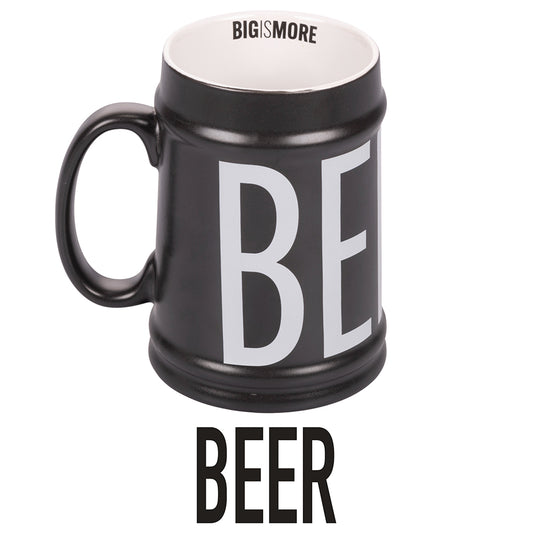 BIGISMORE BLACK BEER MUG 500 ML - 5903367