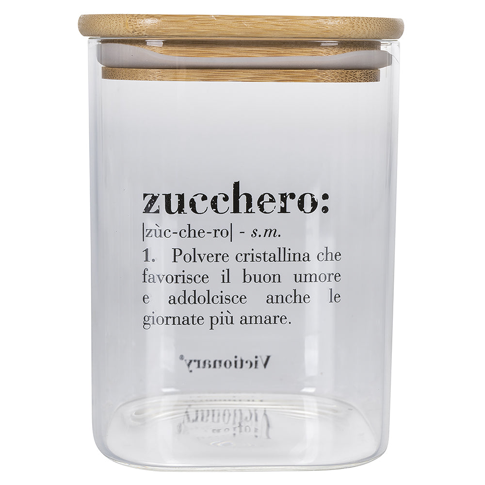 VICTIONARY SUGAR JAR GLASS BAMBOO 1L - 5906963