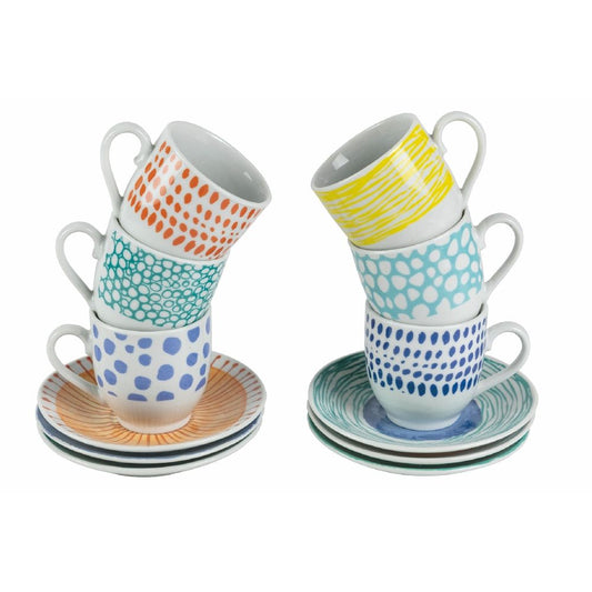 MAREA SET 6 COFFEE CUPS WITH SAUCER# - 5907159