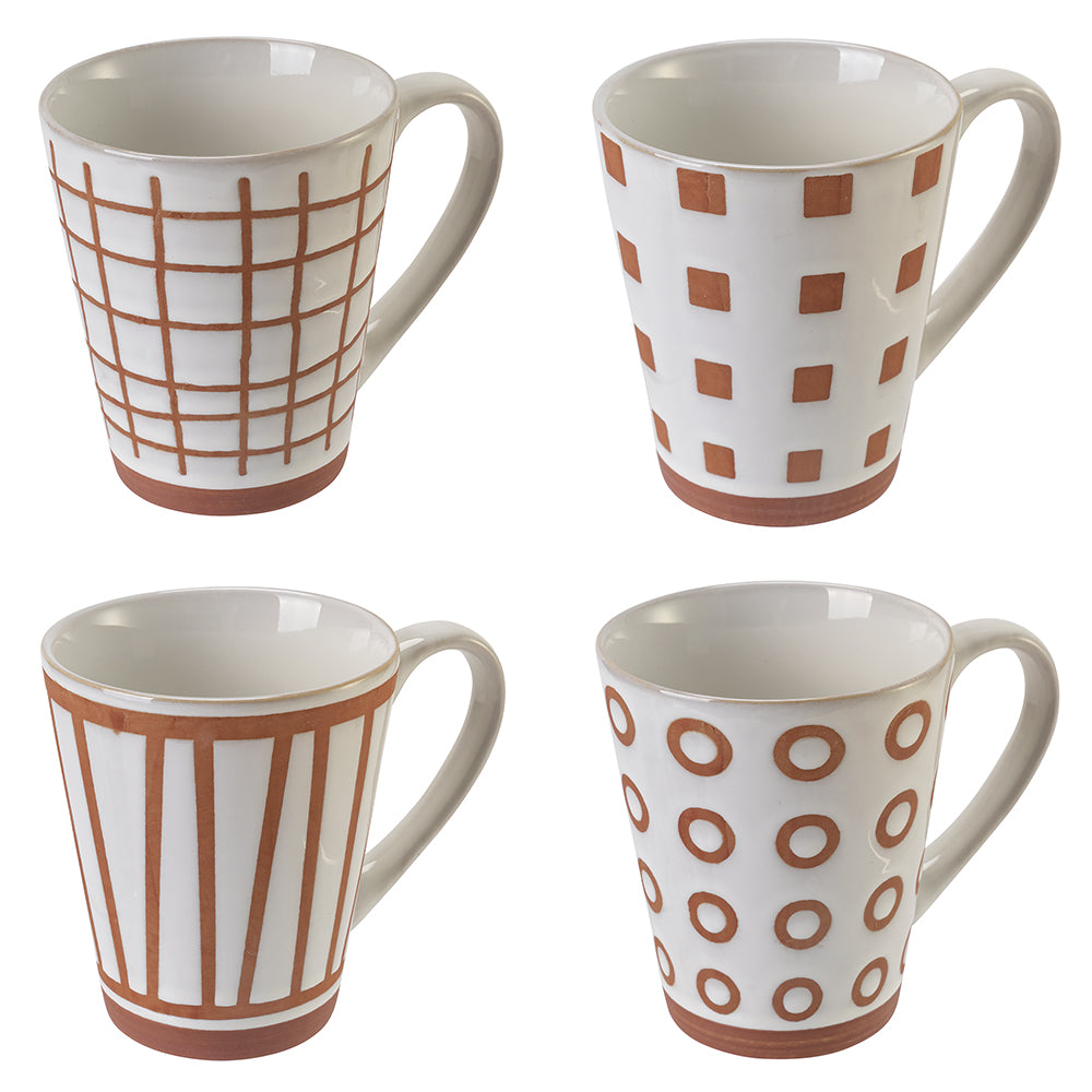 GEOMETRY MUG 369 ML 4 ASS - 5908660