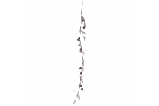 SILVER PINE BRANCH WITH HOOK 120L - 5909557