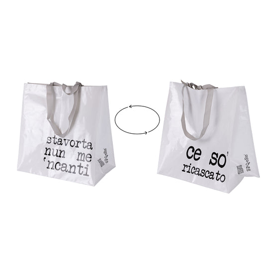 SPQERE WHITE SHOPPER BAG 50X30X50CM - 5909640