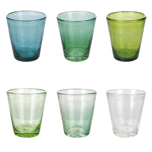 CANCUN SET 6 WATER GLASSES GREENERY - 5909885