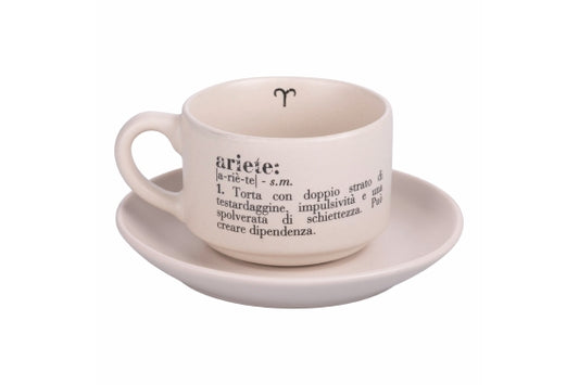 VICTIONARY ARIETE SET COFFEE CUP W/SAUCER - 5910681