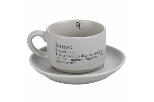 VICTIONARY LEONE COFFEE CUP W/SAUCER  - 5910685