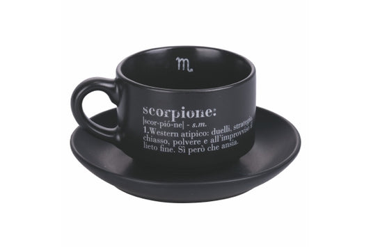 VICTIONARY SCORPION COFFEE CUP AND SAUCER SET - 5910688