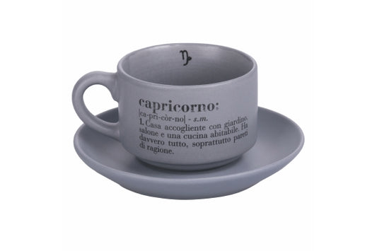 VICTIONARY CAPRICORNO COFFEE CUP AND SAUCER SET  - 5910690