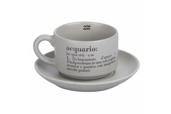 VICTIONARY ACQUARIO COFFEE CUP AND SAUCER SET  - 5910691