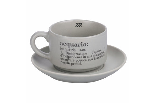 VICTIONARY ACQUARIO COFFEE CUP AND SAUCER SET  - 5910691