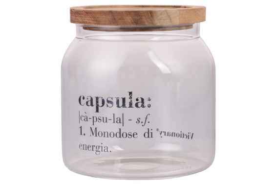 VICTIONARY JAR GLASS/ACACIA CAPSULES 1900ML - 5910960