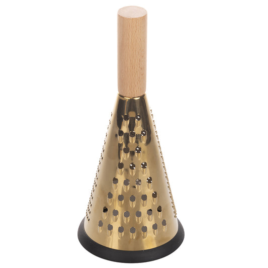 GOLD GRATER WITH WOODEN HANDLE - 5911521