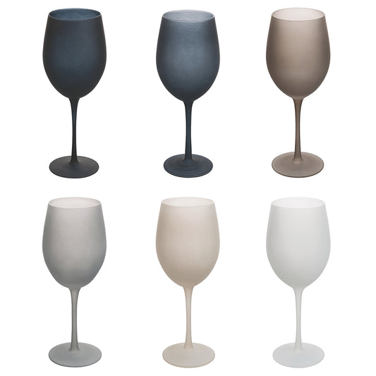 HAPPY HOUR SET 6 WINE GLASSES STONES - 5911526