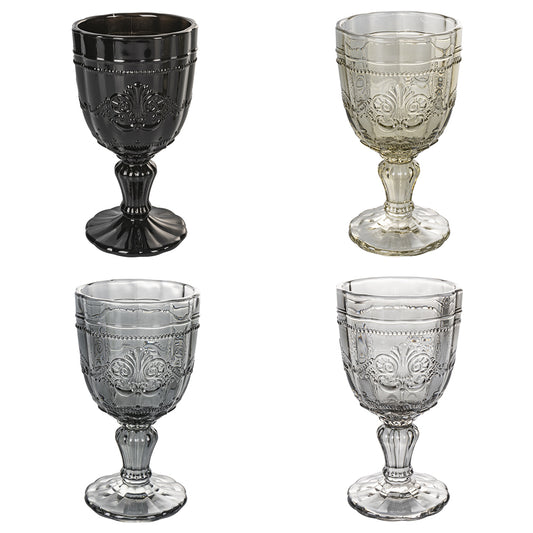 SYRAH SET 4 WINE GLASSES STONES - 5911613