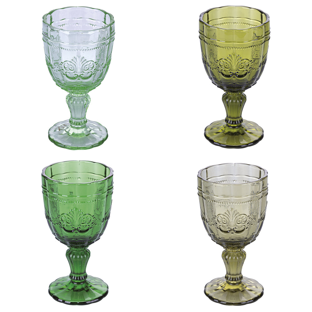 SYRAH SET 4 WINE GLASSES GREENERY - 5911615