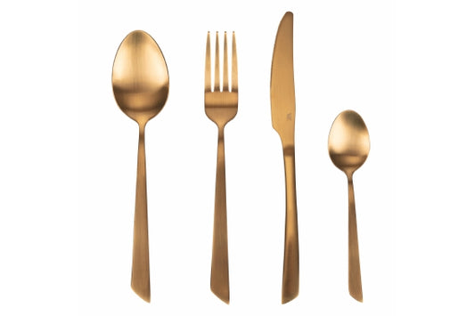 CUT CUTLERY SET 24 PCS SATIN GOLD - 5911921