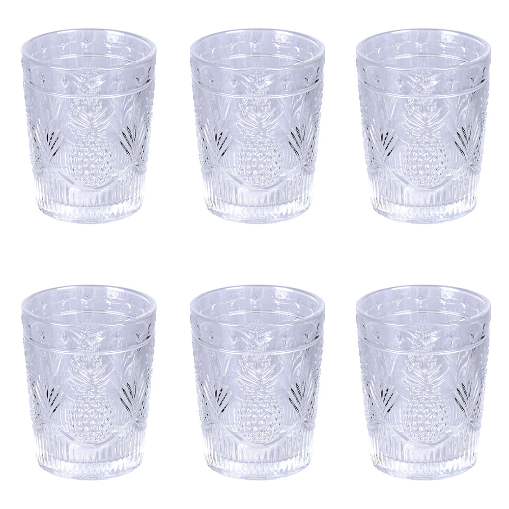 PINA COLADA SET OF 6 TRANSPARENT GLASSES - 5912171