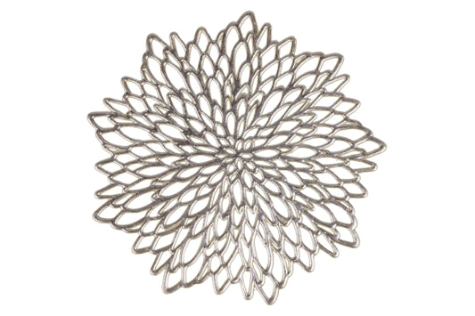 GOLD SET 6 FLOWER COASTERS  - 5913912