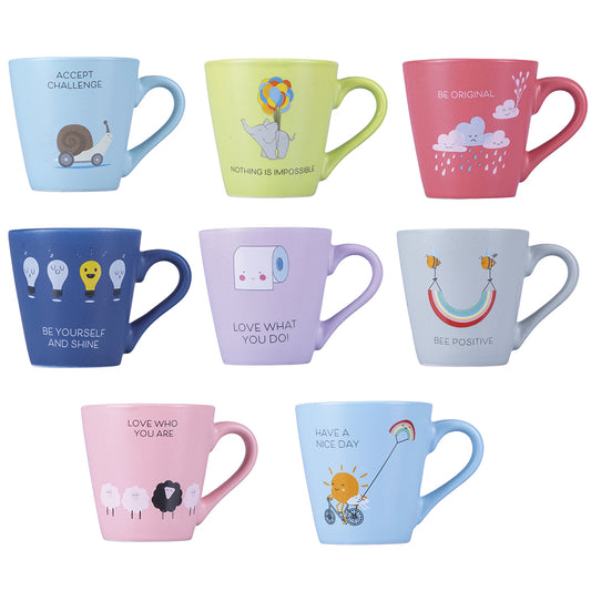 SUPER BE POSITIVE COFFEE CUP 90ML 8ASS - 5914021