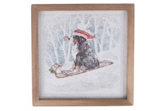 30 CM WOODEN SLIDE PAINTING - 5914331