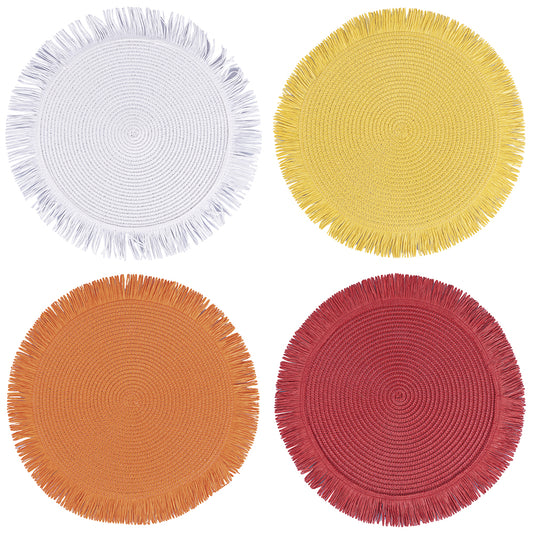 PAPER PLACEMAT FRINGES SHADES OF SUNSET 4 A - 5915588