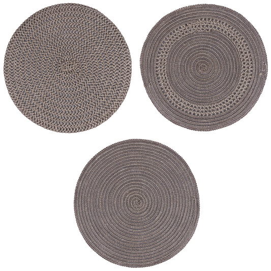 LINEN PLACEMAT 3 ASS CHOCOLATE - 5915589