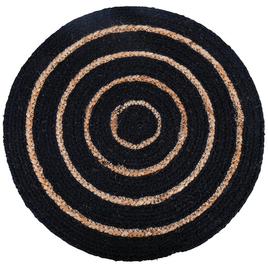 BLACK COTTON JUTE PLACEMAT - 5915648