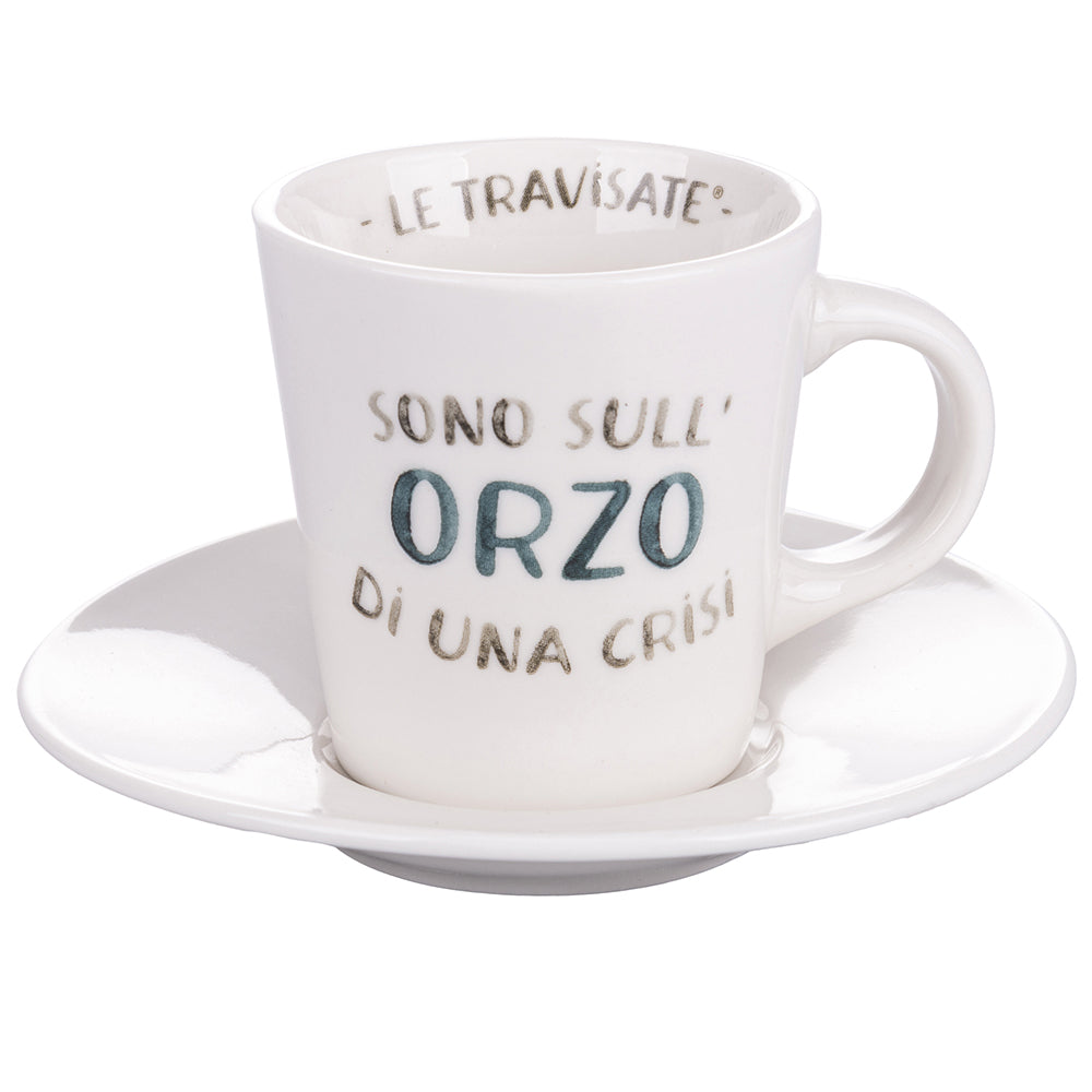 LE TRAVISATE CUP W W SAUCER BARLEY 90ML - 5917334