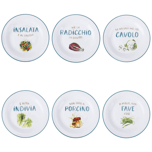 Villa D'Este Home Tivoli - Pot à Sucre 750 Ml Le Travisate En Porcelaine New Bone China, Avec Inscription Amusante « La Zolletta Vient De La Campagne »