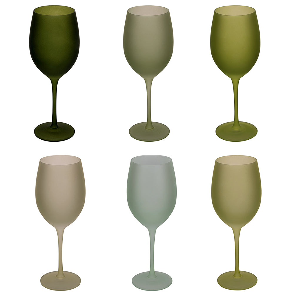 HAPPY HOUR NEW GREENERY SET 6 GOBLETS - 5917940