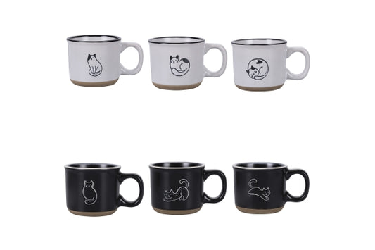 MIAO B/N SET 6 COFFEE CUPS 90 CC - 5918550