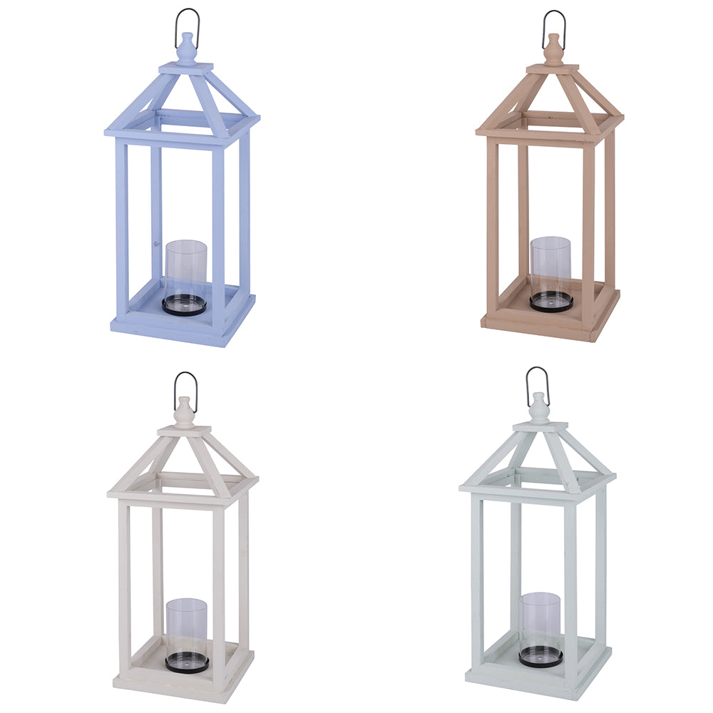 4 ASSORTED WOOD LANTERN BIG SIZE 54 X 22 CM - 5918712