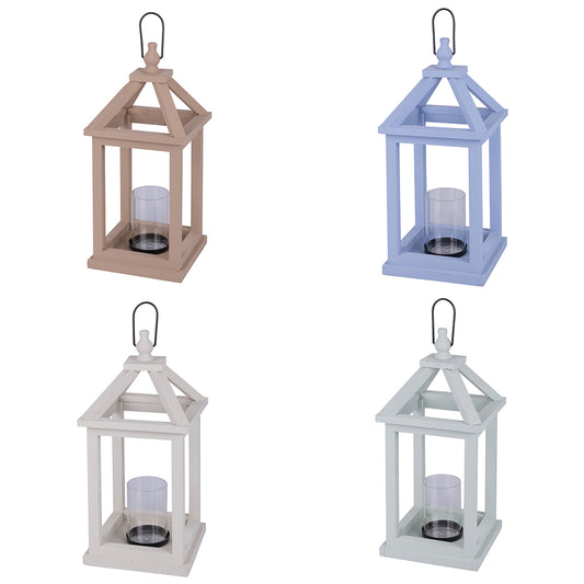 4 ASSORTED WOOD LANTERN SMALL SIZE 38 X 17 CM - 5918717