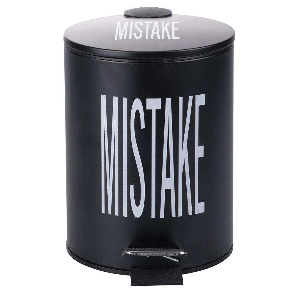 BIGISMORE MISTAKE DUSTBIN 3 L BLACK - 5918753