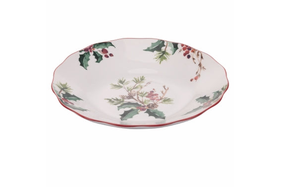 VINTAGE XMAS SOUP PLATE - 5919061