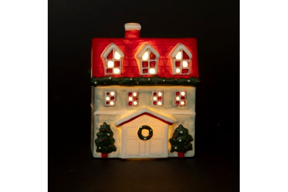 XMAS CERAMIC HOUSE LED 12*7*15 CM - 5919097