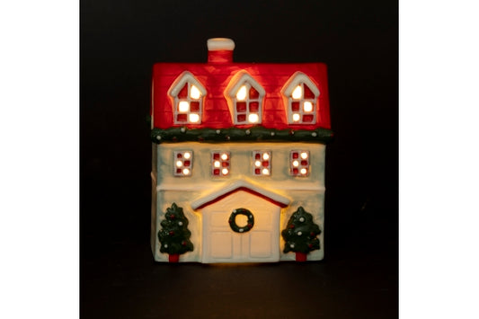 XMAS CERAMIC HOUSE LED 12*7*15 CM - 5919097
