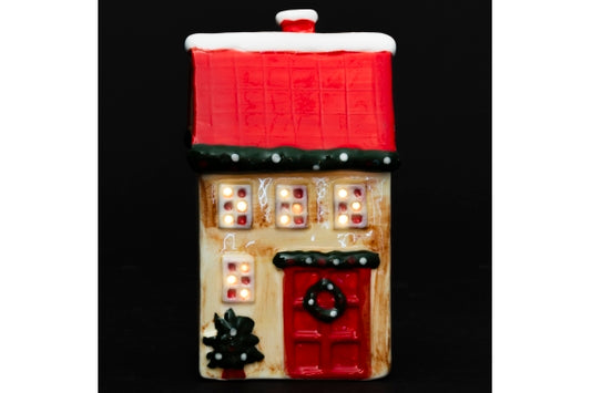 XMAS CERAMIC HOUSE LED 8*6*15 CM - 5919099