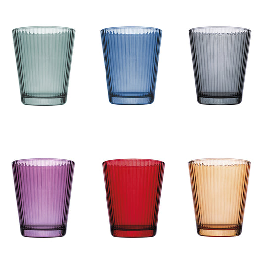 NICE COLOR SET 6 WATER GLASSES 350 ML - 5919639