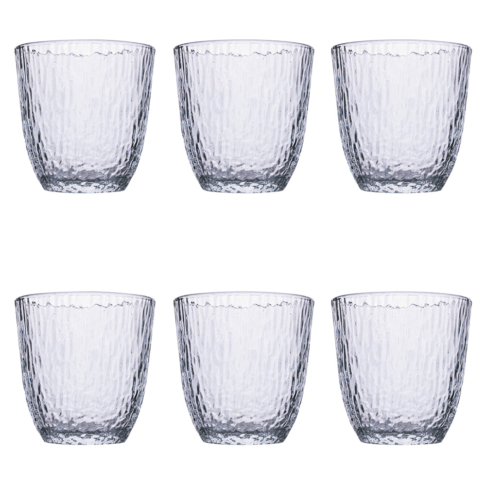 JUNGLE SET OF 6 GLASSES TRANSP 300 ML - 5919642
