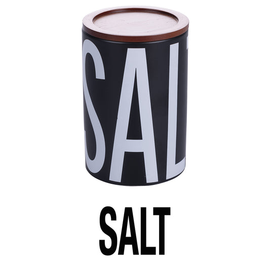 BIGISMORE CERAMIC BAMBOO SALT JAR 750ML - 5919841