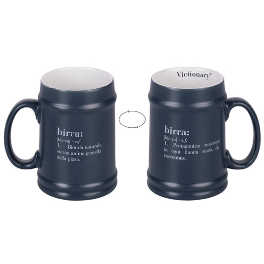 VICTIONARY ANTHRACITE BEER MUG 500 ML - 5919854