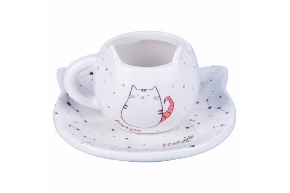 OROSCOCATS CUP AND SAUCER SET SCORPIO - 5920350